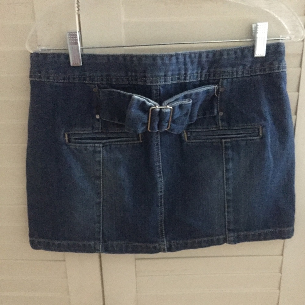 French connection denim mini skirt
